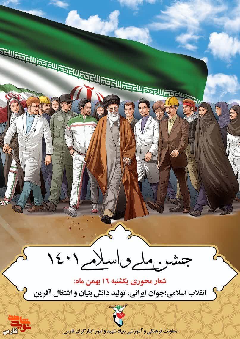 پوستر| جوان ایرانی، تولید دانش بنیادن و اشتغال آفرین