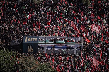 Funeral procession of the pure body of the martyred Leader in Tehran