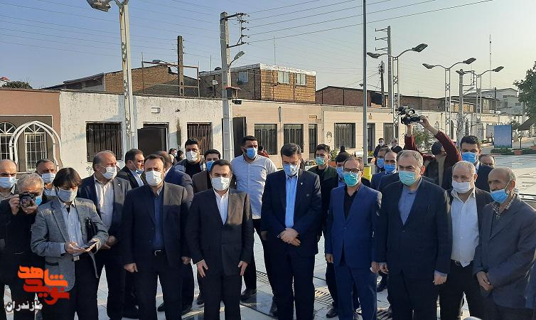حضور رئيس بنياد شهيد و امورايثارگران در گلزار شهداى مازندران