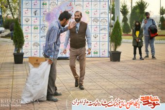 گزارش تصویری/ برگزاری پانزدهمین جشنواره تئاتر خیابانی بسیج مازندران در پارک پردیس سرخ رود محمودآباد مازندران