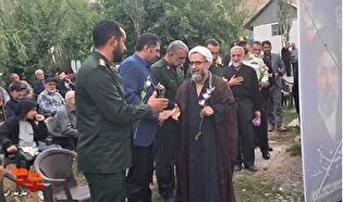 گلزار شهدای بردون بلده با حضور مسئولان شهرستانی...