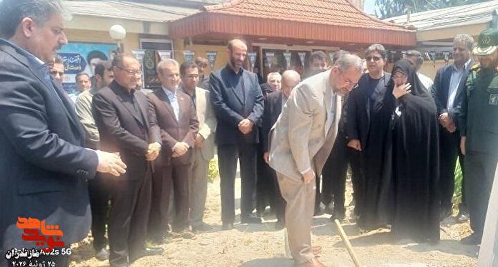 آئین کلنگ زنی احداث یادمان شهید گمنام در اداره کل بهزیستی با حضور معاون...