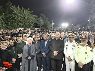 وداع باشکوه مردم ولایی میاندورود با پیکر مطهر...