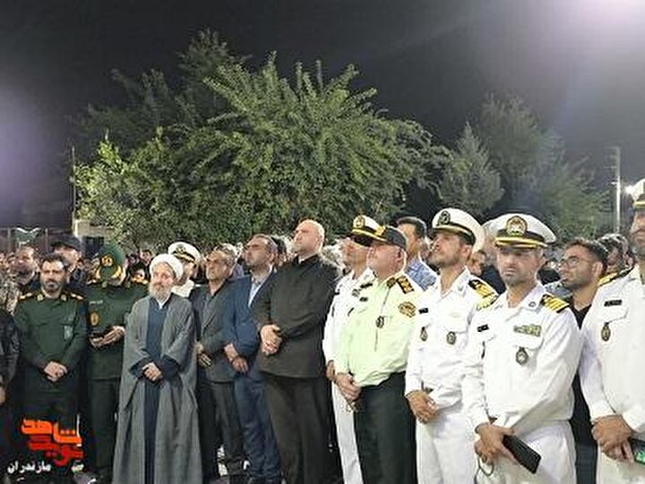تصاویر/مراسم شب وداع شهید اقتدار ناخدا دوم امیرحسین سلیم‌زاده با حضور مدیرکل...