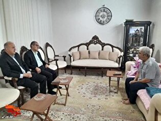 دیدار مدیرکل بنیاد شهید مازندران با دو جانباز...