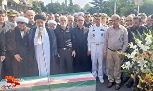 تشییع پیکر مطهر شهید ناخدا دوم امیرحسین سلیم‌زاده...