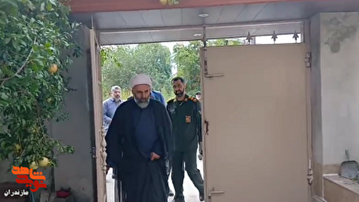 کلیپ/دیدار امام جمعه نور با خانواده شهید نبی زاده و جانباز سالار
